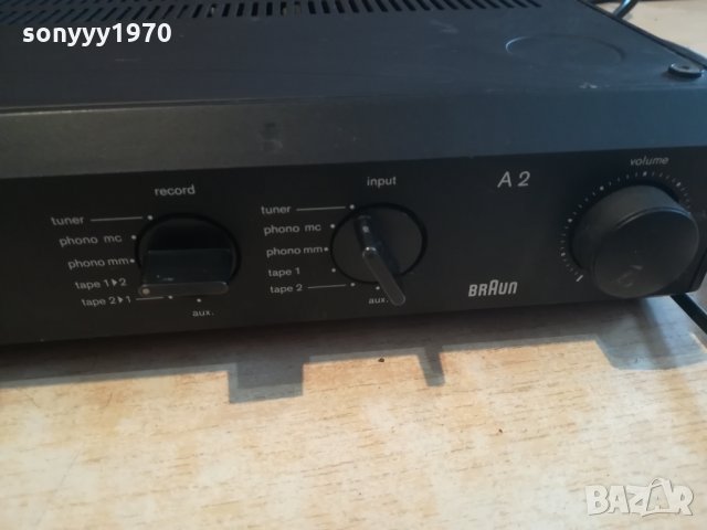 braun a2 amplifier-germany 2403211810, снимка 7 - Ресийвъри, усилватели, смесителни пултове - 32290346