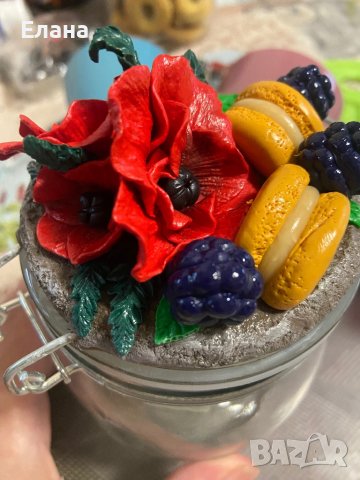 Буркани с полимерна глина, снимка 13 - Ръчно изработени сувенири - 43005537