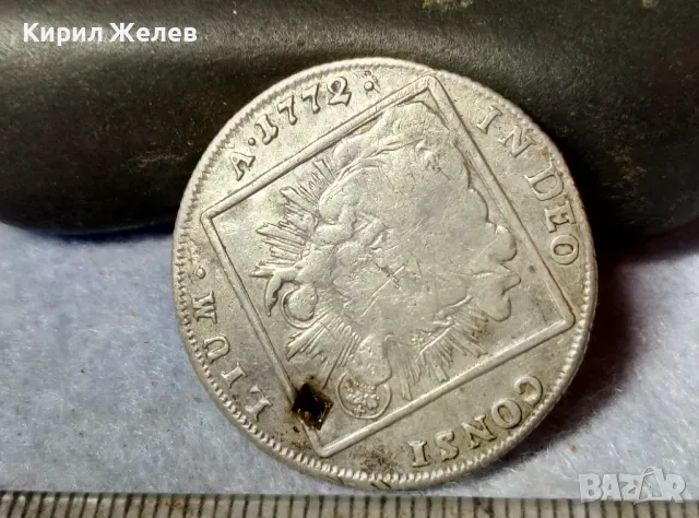 Стара СРЕБЪРНА МОНЕТА 20 КРОЙЦЕРА 1772 ИМПЕРАТОР ЙОЗЕФ II АВСТРИЯ СВЕЩЕНА РИМСКА ИМПЕРИЯ 26405, снимка 11 - Нумизматика и бонистика - 48805838