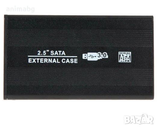 ANIMABG Кутия за преносим хард диск HDD SSD 2.5 SATA с USB 3.0 връзка към PC компютър лаптоп Laptop , снимка 4 - Захранвания и кутии - 44083736