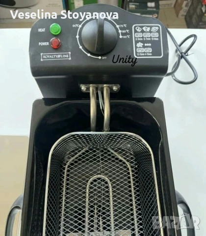 Електрически фритюрник Royalty Line RL-EFT2000, 3 литра, 2000W, снимка 3 - Фритюрници - 53130009