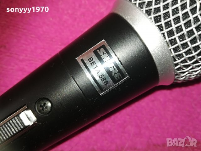 shure beta sm58s-profi microphone-внос швеицария 0704211659, снимка 10 - Микрофони - 32462958