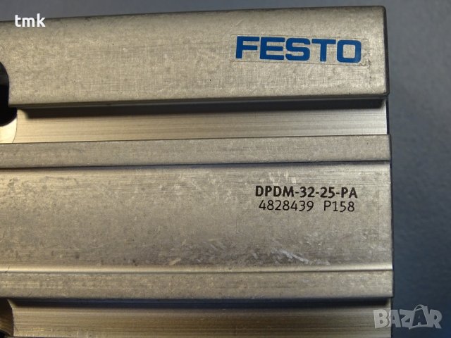 пневматичен цилиндър Festo DPDM-32-25-PA compact air cylinder, снимка 2 - Резервни части за машини - 40528364
