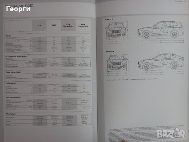 Книга списание брошура каталог за BMW Х3 M и Х4 М, снимка 6 - Други ценни предмети - 26351613