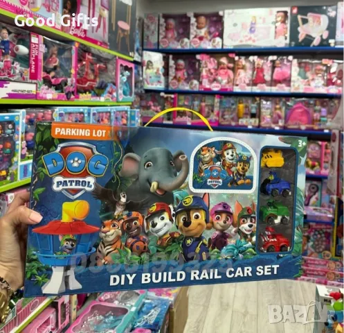 Пес патрул наблюдателница кула с 4 кученца с коли, Фигурки Пес Патрул, снимка 2 - Фигурки - 47544015