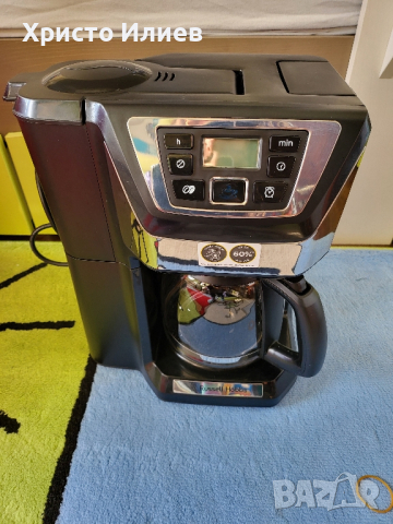Кафемашина Russell Hobbs с мелница дигитален таймер кана 1,5 л филтърна кафе машина за шварц кафе, снимка 9 - Кафемашини - 44897121
