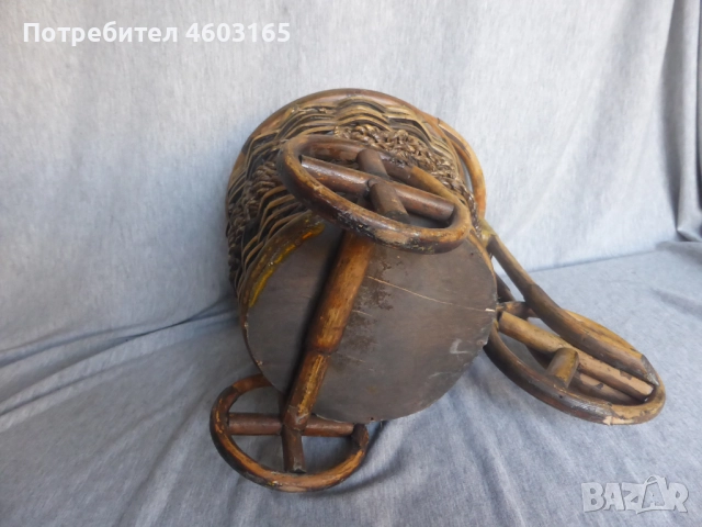  кошница за растения  от ратан велосипед, снимка 9 - Антикварни и старинни предмети - 52712293