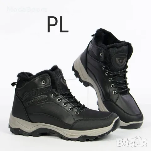 Мъжки зимни обувки с топъл хастар CH-90068 Black, снимка 2 - Маратонки - 48474201