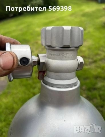 Алминиева Нитро Бутилка NITROUS Wizards of Nos 11lb bottle за кола, снимка 4 - Части - 51625394