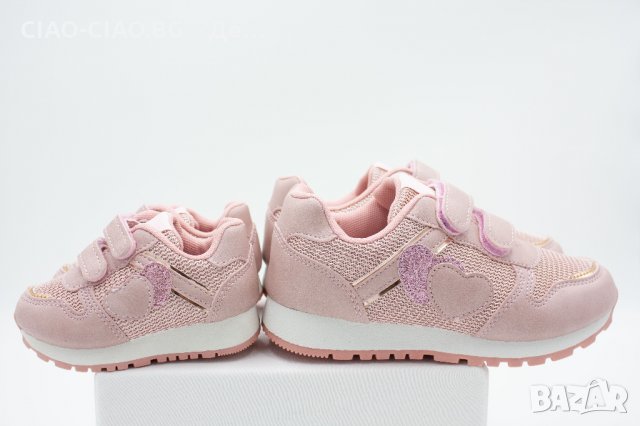 №19-№35, Маратонки за момиче, розови със сърце на MORENO, снимка 4 - Детски маратонки - 32959445