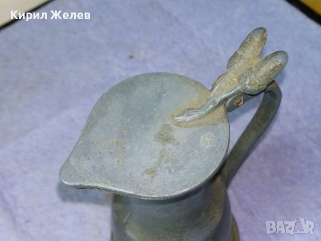 Стара МАРКОВА НЕМСКА КОЛЕКЦИОНЕРСКА ЦИНКОВА КАНИЧКА МАЙСТОРСКА ИЗРАБОТКА с ЕТИКЕТ и МАРКИРОВКА 42685, снимка 5 - Колекции - 43949381