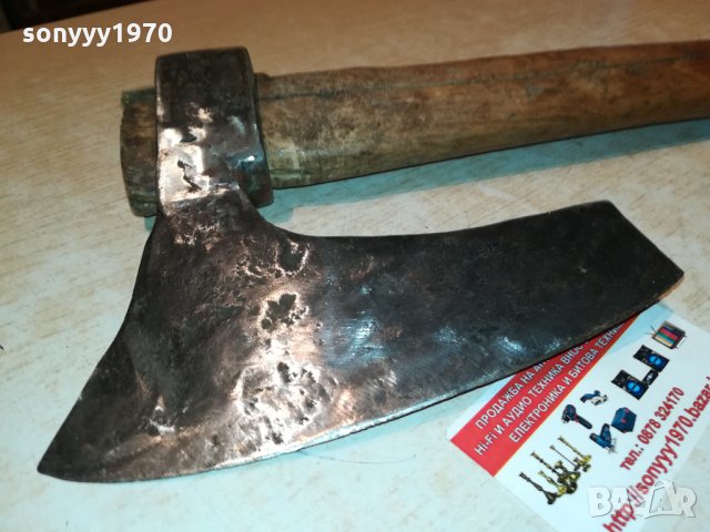 СТАРА БРАДВА КЪСА ДРЪЖКА 40Х17СМ 2101222050, снимка 2 - Антикварни и старинни предмети - 35516746
