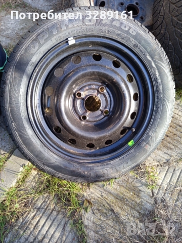 Стоманени джанти със зимни гуми , снимка 6 - Гуми и джанти - 52969097