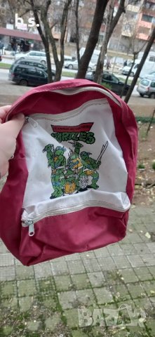 Ретро детска раница с костенурките нинджа , снимка 2 - Антикварни и старинни предмети - 43046798