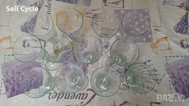 ✅ВИСОКИ СТЪКЛЕНИ ЧАШИ - БЕЛОСЛАВ❗, снимка 2 - Сервизи - 44096392