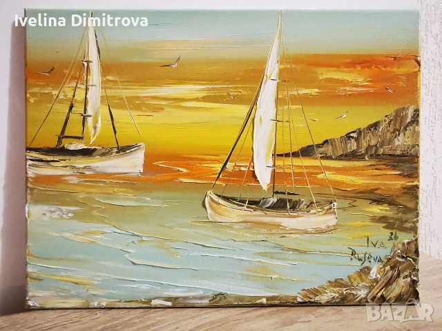 Морски картини, маслена живопис , снимка 2 - Картини - 53473264