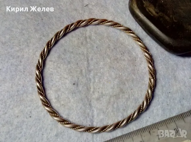 СТАРИННА СРЕБЪРНА ГРИВНА МНОГО ВИСОКА ПРОБА СРЕБРО РЕТРО АРТ ПЛЕТКА РЪЧНА МАЙСТОРСКА РАБОТА 48409, снимка 3 - Антикварни и старинни предмети - 48485615