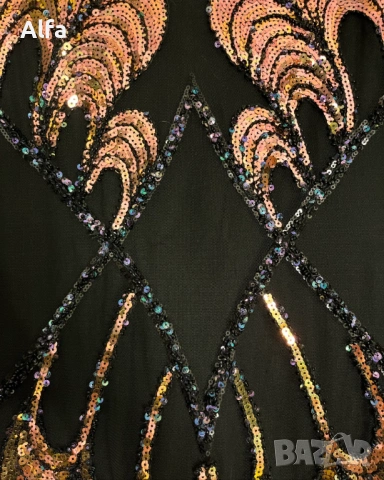 Рокля с паети - уникат!, снимка 3 - Рокли - 53328581