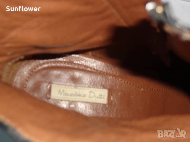 Черни боти от естествена кожа Massimo Dutti, размер EU 40, снимка 12 - Дамски боти - 52090481