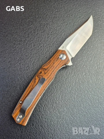 Сгъваем нож SHIROGOROV,стомана D2 с дървена дръжка,SH201, снимка 7 - Ножове - 51051667