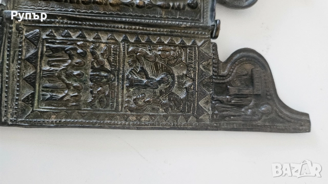 Стара Бронзова икона, снимка 4 - Други ценни предмети - 52611909