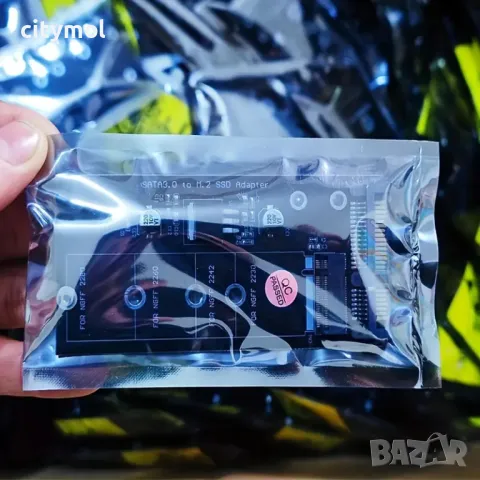 Адаптер за твърд диск, конвертор M.2 NGFF към SATA3, зелен, поддържа SSD 2280/2260/2242/2230mm, снимка 6 - Твърди дискове - 48460081