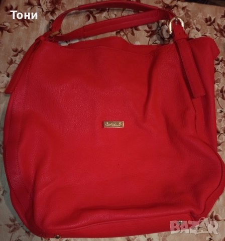 CRISTHELEN B. Оригинал Нова Кожена Дамска Чанта 