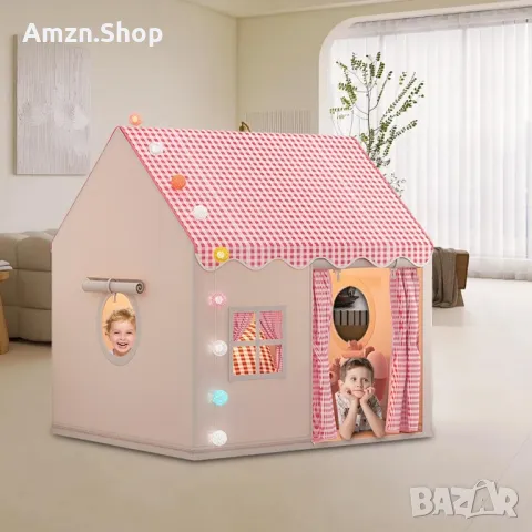 Детска Палатка За Момичета Играчка Къщичка за детска стая за игра, снимка 3 - Други - 48605822
