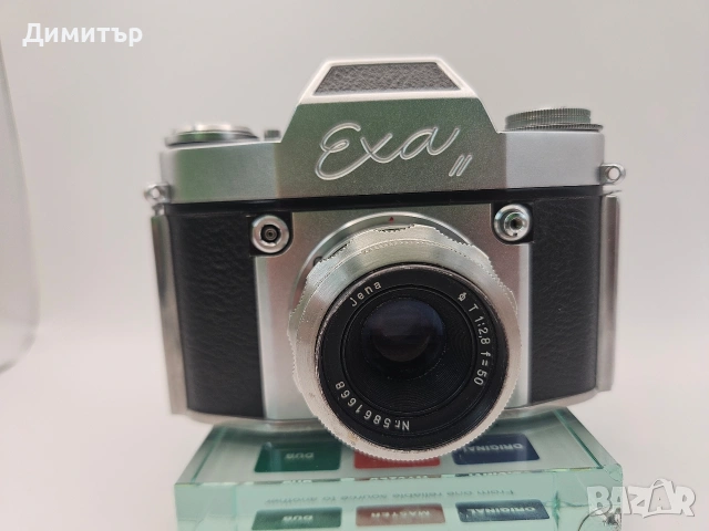Exa II лентов фотоапарат carl zeiss jena t 1:2,8 f50 ihagee