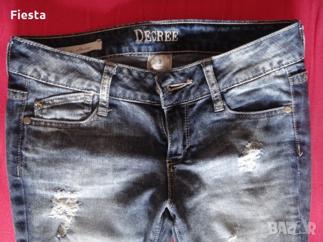 Дънки с декоративни скъсвания, снимка 3 - Дънки - 27596810