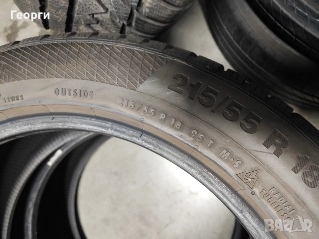 2бр. зимни гуми 215/55/18 Continental, снимка 6 - Гуми и джанти - 52415656