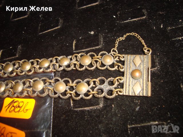 19 Век 2 ПОСРЕБРЕНИ БРОНЗОВИ ВЪЗРОЖДЕНСКИ ЕТНО ГРИВНИ РЪЧНА МАЙСТОРСКА ПЛЕТКА с ЩИФТ за НОСИИ 46827, снимка 6 - Антикварни и старинни предмети - 33215991