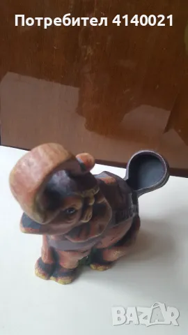 Керамичен слон, снимка 6 - Антикварни и старинни предмети - 48663618