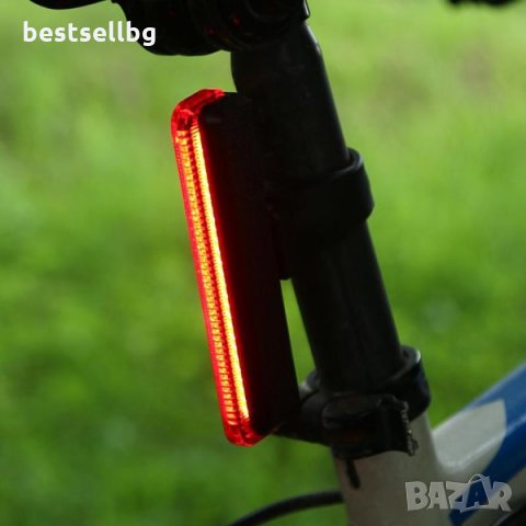 Стоп лед задна червена светлина за велосипед COB колело колоездене LED, снимка 3 - Аксесоари за велосипеди - 29051530