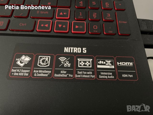 Acer Nitro 5 геймърски лаптоп, снимка 2 - Лаптопи за игри - 43410523