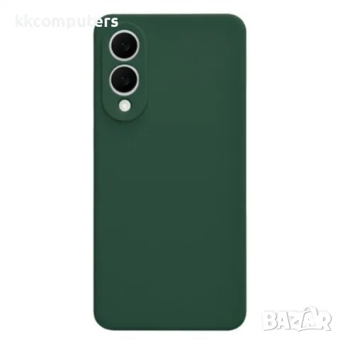 Силиконов кейс iPaky матиран, За Samsung Galaxy S25 Edge, Тъмнозелен