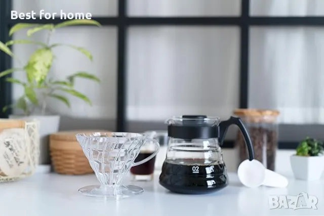 Кана с чаша за приготвяне на кафе Hario, снимка 3 - Други - 49618654