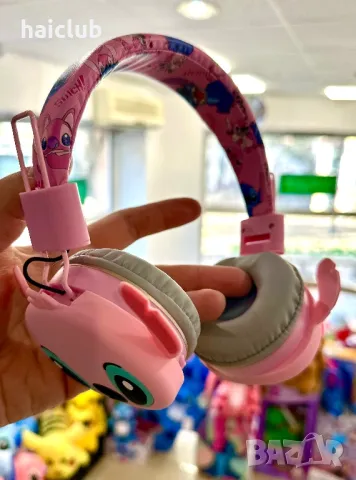 Детски безжични слушалки Стич AH -906/Stitch bluetooth headset, снимка 9 - Bluetooth слушалки - 48157895