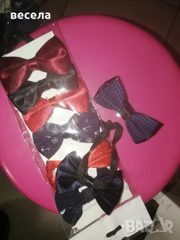 детски папионки, с ластик, поставят се лесно. , снимка 2 - Други - 48582085