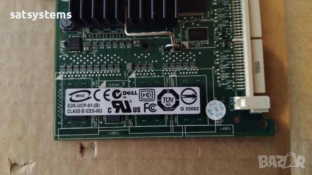 Dell Perc 6i E2K-UCP-61 UW637 PCI-E Raid Controller Card, снимка 7 - Други - 52462810