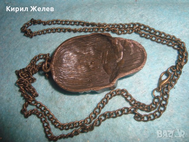 ЕМАЙЛИРАН ИНКРУСТИРАН с ЦИРКОНИ НЕО - ГОТИКА СТИЛ ПИРАТСКИ МЕДАЛЬОН МЕСИНГ 3322, снимка 6 - Колиета, медальони, синджири - 35272155