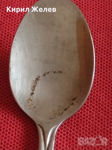 Стара лъжичка за кафе чай от соца с печат STAINLESS STEEL 18/8 за КОЛЕКЦИЯ ДЕКОРАЦИЯ 31670, снимка 2 - Други ценни предмети - 43816261