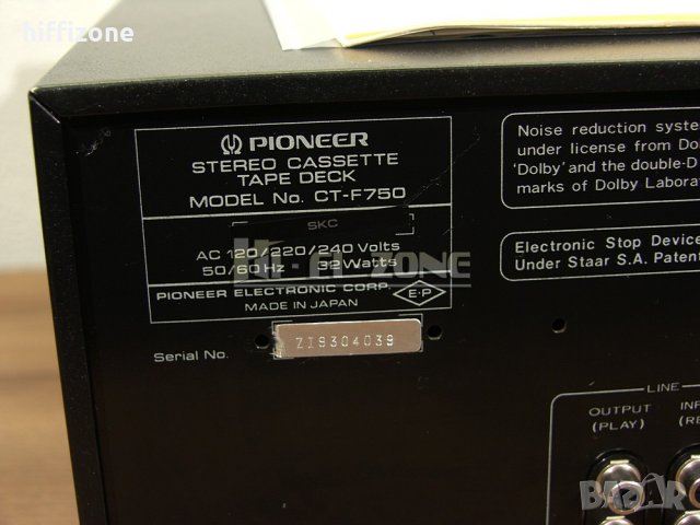 ДЕК  Pioneer ct-f750 /2 , снимка 9 - Декове - 35508497