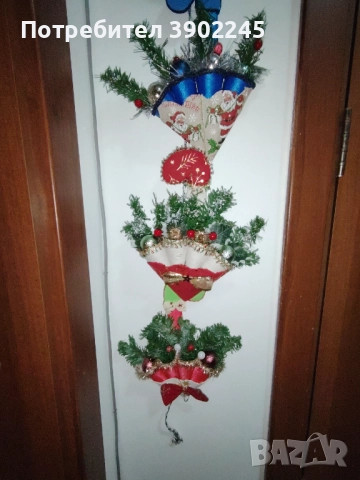 Ръчно изработена коледна украса, снимка 3 - Други - 52105560