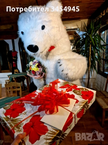 Коледно мече , изненада , снимка 2 - Аниматори, танцьори, статисти… - 52634677