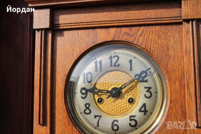 Немски стенен часовник ''Густав Бенкер'', снимка 3 - Антикварни и старинни предмети - 49987926