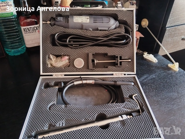 Работещ немски ротационен мултиинструмент BURG BMT 4004 – пълен комплект