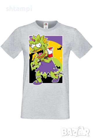 Мъжка тениска The Simpsons Lisa Simpson 01,Halloween,Хелоуин,Празник,Забавление,Изненада,Обичаи,, снимка 5 - Тениски - 38136856
