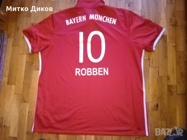 Байерн Мюнхен футболна тениска 2015-16 домакини маркова на  Адидас  №10 Ариен Робен размер  ХХЛ, снимка 6 - Футбол - 28726428