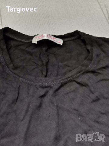 Черна блузка, снимка 2 - Блузи с дълъг ръкав и пуловери - 40576344